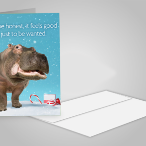Hippo Holiday Card